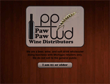 Tablet Screenshot of pawpawwine.com